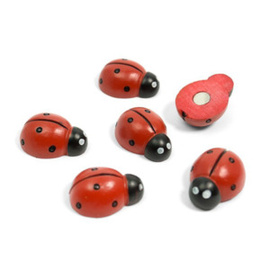 Ladybug Magnets (set of 6)