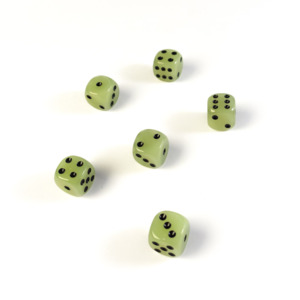 Poker Glow Magnets (set of 6) glow in the dark