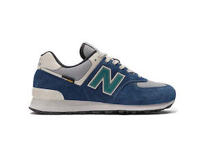 Shoes: New Balance 574 - NB Navy with Slate Grey and New Spruce