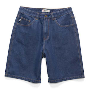 Shorts: S-Double Denim Standard Short - Blue Denim