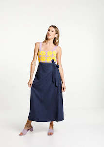 Skirts 1: Thing Thing Liberty Skirt Slinky Navy