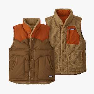 Puffers: Patagonia M's Reversible Bivy Down Vest - Owl Brown
