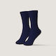 Pattent Socks - Basic 2 Ply Navy US 8-11