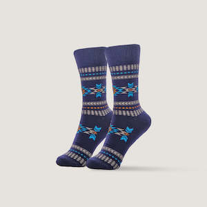 Pattent Goods: Pattent Socks - Wodd Navy US 6-9
