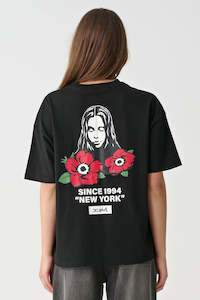 X-Girl NYC Mills OS Tee - Black