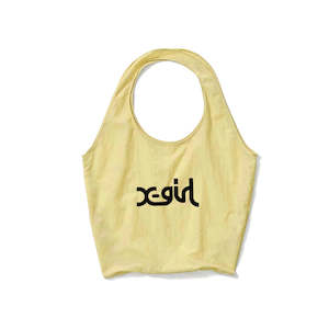 X Girl: X-Girl Mills Logo Shopper Bag