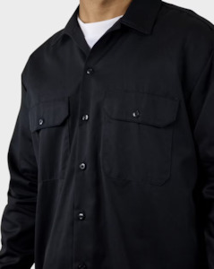 Dickies 574 Relaxed Fit L/S Work Shirt - Black