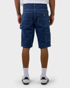 Dickies: Dickies SDX200 11'' Relaxed Fit Denim Carpenter Short - Stone Washed Indigo