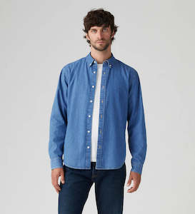 Levi's Men's Authentic Button-Down Shirt - Woodrow Mid Wash