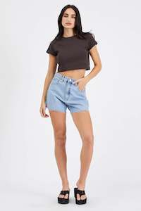 Abrand Jeans: Abrand A Venice Short Esmeralda