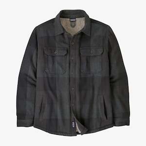 Patagonia Men's Pile-Lined Fjord Loft Shirt - Jacket - Low Tide: Forge Grey