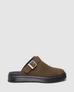 Dr. Martens Brookline Mule - DMS Olive Bronx Suede