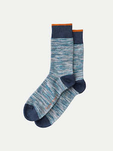 Socks: Nudie Rasmusson Multi Yarn Socks - Blue