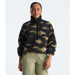 The North Face Women's Extreme Pile Pullover - Asphalt Grey Dream Peak Jacquard