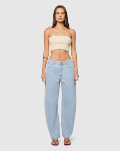 Abrand 95 Mid Barrel Jean Kendall - Light Blue Vintage