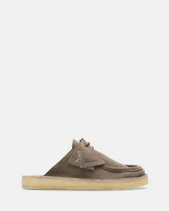 Clarks Desert Nomad Mule - Grey/Sage Suede