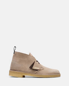Clarks Originals: Clarks Desert Boot - Wolf Suede