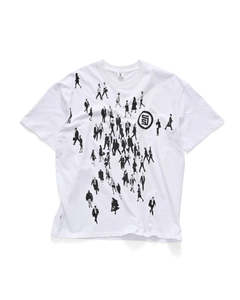 S-Double Crowd SS Tee - White