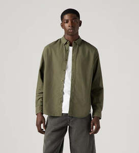 Levi's Men's Authentic Button Down Shirt - Parks Sage Garment Dye