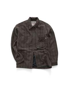 S-Double LS Zip Thru Shirt - Chocolate