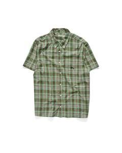 S-Double Blend Check S/S Shirt - Green