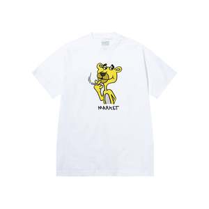 Market Yellow Panther T-Shirt - White