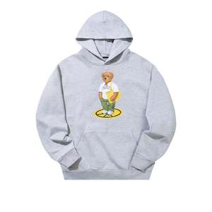 Market Stand For Peace Bear Hoodie - Ash Grey