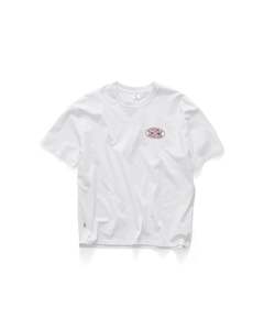 S Double: S-Double Oval SS Tee - White