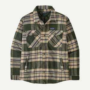 Flannel: Patagonia Men's Lightweight Insulated Fjord Flannel Shirt - Ashore: Old Growth Green