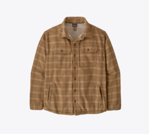 Patagonia M's Pile Lined Fjord Loft Shirt Jkt - Ladder: Coriander Brown