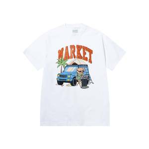 Market Car Camper T-Shirt - White