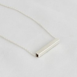 Stephanie Grace Jewellery: Classic square bar necklace - gracie jewellery