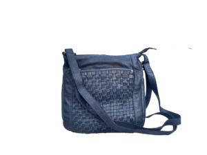 Accessories: BARON PLAITED SQUARE HANDBAG