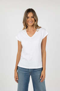New: HUMIDITY MUST HAVE V NECK TEE