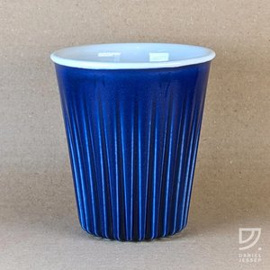 Products: Daniel Jessop - Coffee Cup - Cobalt Fluted - Stepping Stones