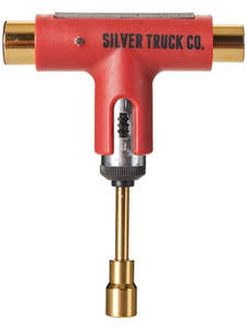Silver Ratchet Tool - Red/Gold