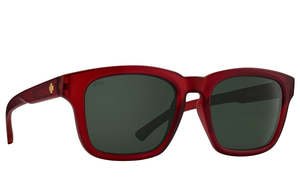 Sale: Spy Sunglass Saxony - Matte Translucent Sienna Red