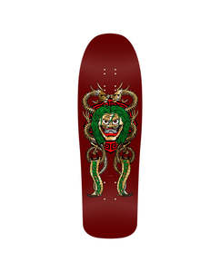 Old School Decks: Powell Peralta Caballero Mask 02 - Burgundy / Gold Foil Deck