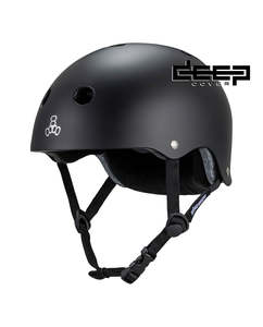 Triple 8 - Deep Cover Helmet - Matte Black