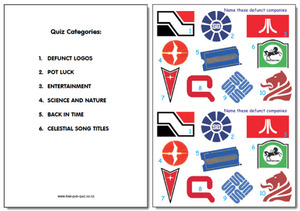 Products: Pub Quiz Pack 1804