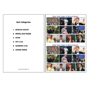 Products: Pub Quiz Pack 1915