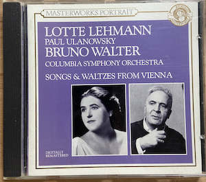 Classical Cds: Lotte Lehmann & Bruno Walter - Songs & Waltzes from Vienna