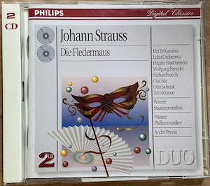 Johann Strauss - Die Fledermaus - Andre Previn and Vienna Philharmonic - 2 CD Set