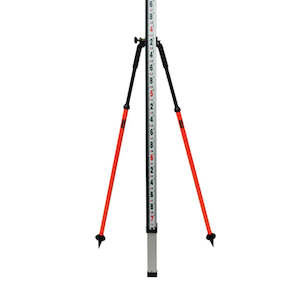 Tripods: Seco Level Staff Bipod - Push Button Release (narrow jaws)