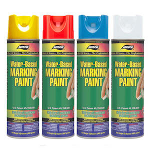 Marking: Aervoe Water Based Marking Paint - 482g Upside-down Cans - Carton of 12 Cans