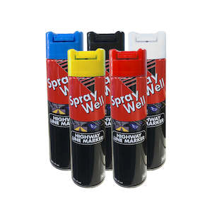 Marking: SprayWell Highway Line Marker Paint - 600ml Upsidesown Cans - Carton of 12 Cans*