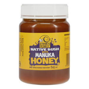 Frontpage: Native Bush Honey with Manuka (MGO130)  4 x 1 KG