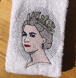 Tribute Towels: Queen Elizabeth Hand Towel