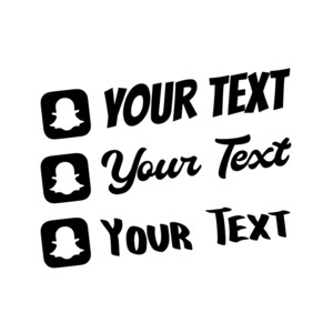 CUSTOM SOCIAL MEDIA STICKERS - STICKERshop.nz: CUSTOM Snapchat Username