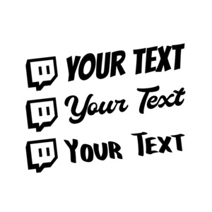 CUSTOM SOCIAL MEDIA STICKERS - STICKERshop.nz: CUSTOM Twitch Username
